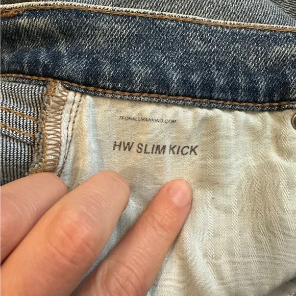 🎉 NWOT 🎉 7 For All Mankind High-Waisted Slim Kick Must Capri Size 28 - Picture 7 of 9